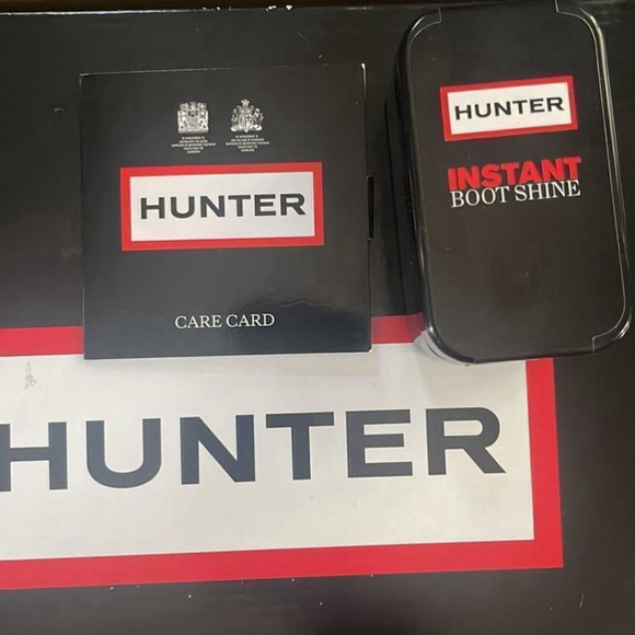 HUNTER | Tall Black Original Shiny Glossy Hunter Rain Boots UK 5/ US 6 - Picture 16 of 16